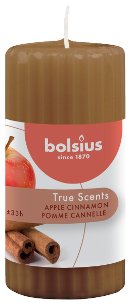 Bolsius - Duft-Stumpenkerze geriffelt 120/58 True Scents