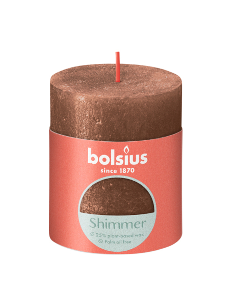 Bolsius - Rustikkerze Shimmer 80/68mm