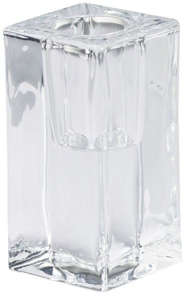 Bolsius - Glasleuchter eckig für Tafelkerzen 80/40 klar