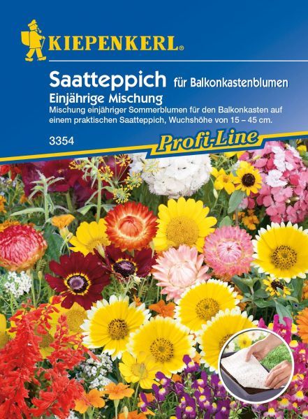 Kiepenkerl - Blumenmischung Balkonkastenblumen, Saatteppich