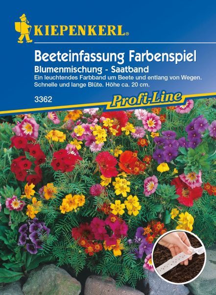 Kiepenkerl - Blumenmischung Beeteinfassung Farbenspiel, Saatband