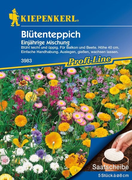 Kiepenkerl - Blumenmischung Blütenteppich, Saatscheibe