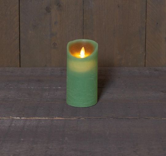Anna´s Collection - Jade Grün Rustikal Wachskerze - groß